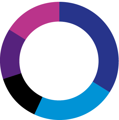 Order book by region <small>(AT 31/12/2023)</small>