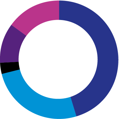 Revenues by area of activity <small>(2023)</small>